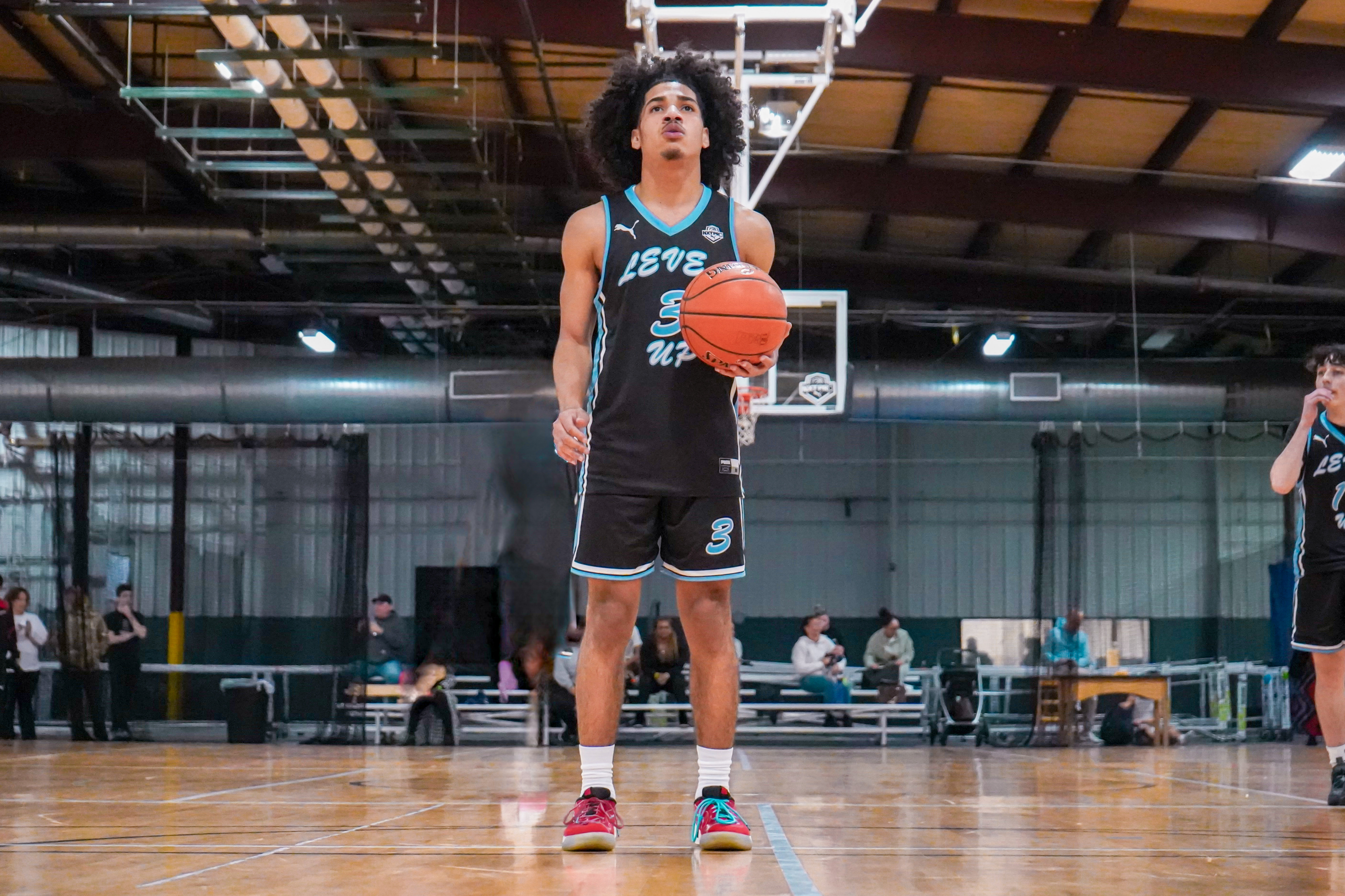 girl dribbling a basketball